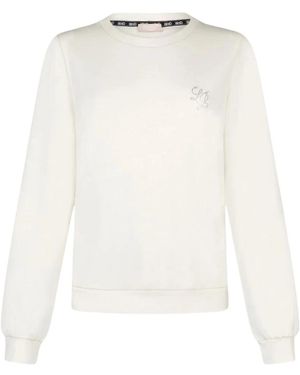 Liu Jo Hoodies & Sweatvesten ,Wit ,Felpa