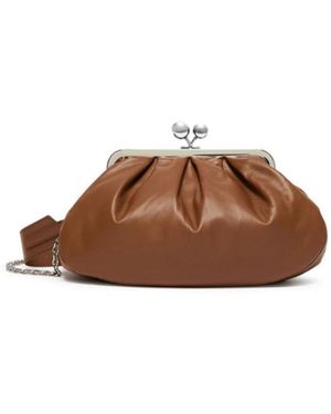 Weekend by Maxmara Tassen ,Bruin ,Leer Pasticcino Cubico Medium