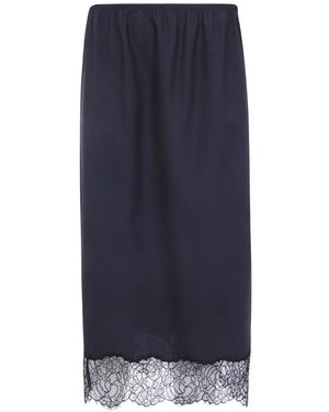 Semicouture Rokken ,Zwart ,Wol Becka Rok - Blauw