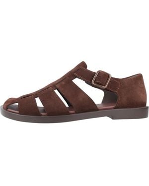 Camper Flat Sandals - Marrone