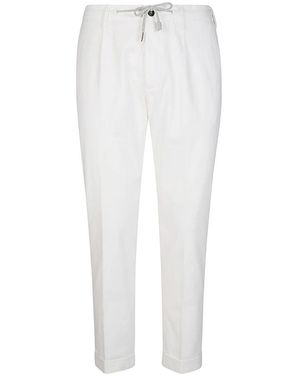 Eleventy Slim-Fit Trousers - White
