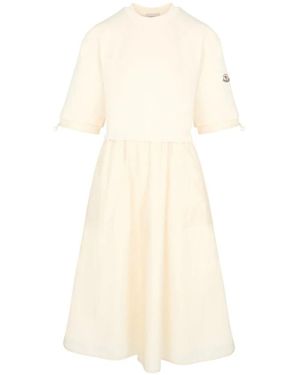 Moncler Midi Dresses - Natural