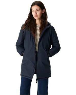 J.O.T.T Piumino lungo reversibile - blu