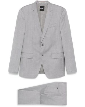 HUGO Single Breasted Suits - Grey