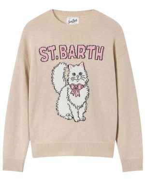 MC2 Saint Barth Truien & Vesten ,Wol Tessa Knit - Wit