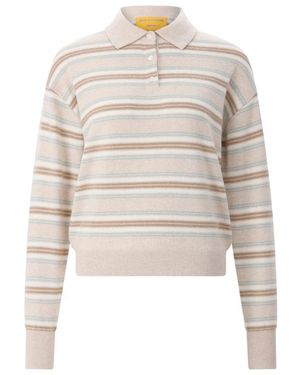 Guest In Residence Collegiate Sweater - Wit