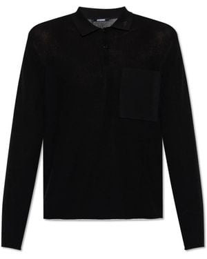 JACQUEMUS ブラック Le polo maille ニットポロXS JACQUEMUS ブラック
