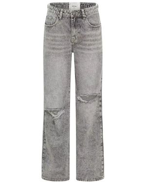 One Teaspoon Graue wide leg distressed jeans
