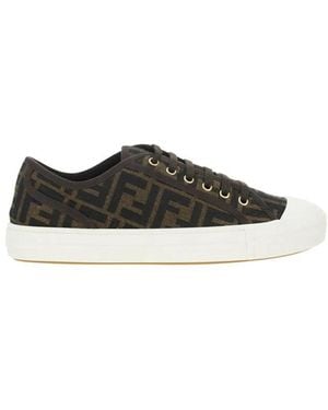 Fendi Monochrome Trainers - Black