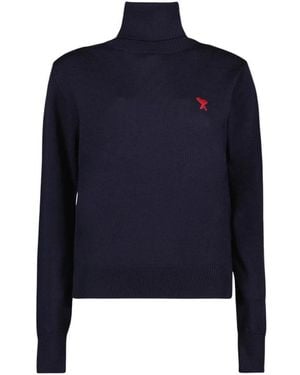 Ami Paris Turtlenecks - Blue