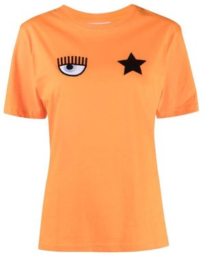 Chiara Ferragni T-Shirts - Orange
