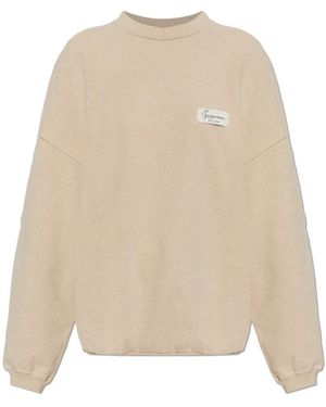 Jacquemus Baumwoll-Sweatshirt Montaigne - Natur