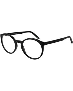 Andy Wolf Accessoires ,Zwart ,Wol Rond Volrand Acetaat Optisch Montuur