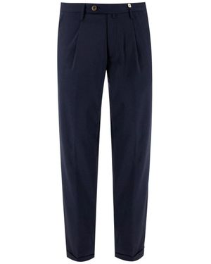 Myths Straight Trousers - Blu