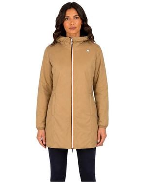K-Way Jassen ,Polyester Denise St Thermo Jas - Naturel