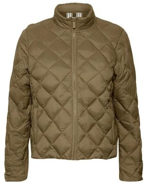 Part Two Steppjacke mit stehkragen - Grün