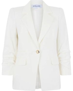 Veronica Beard Jassen ,Wit ,Leer Battista Dickey Blazer