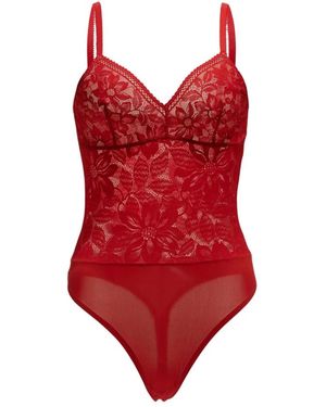 Wolford Tops ,Rood ,Wol Lace Body