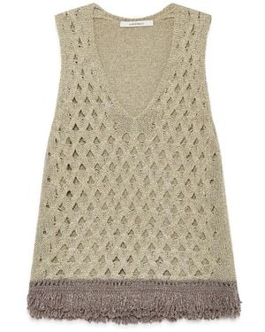 Maliparmi Sleeveless Tops - Natural