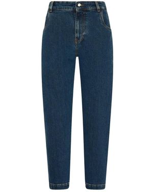 Kiton Tailored Carrot Jeans - Blauw