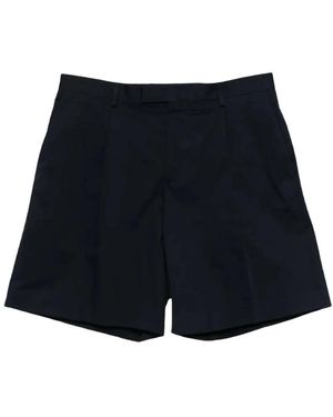 Lardini Korte Broeken ,Blauw ,Katoen Aramis Pleated Shorts