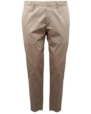 Grifoni Slim-Fit Trousers - Natural