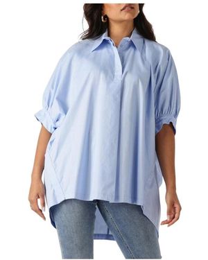 Silvian Heach Hellblaue Elegante Bluse