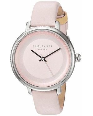 Ted Baker Armbanduhr aus edelstahl silberfarben - Pink