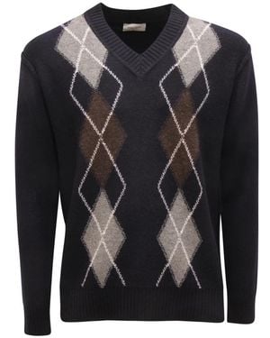 Paolo Pecora V-Neck Knitwear - Negro