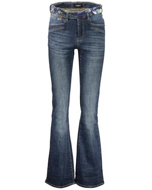 Desigual Jeans ,Blauw ,Denim Denim Heupriem