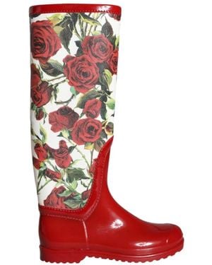 Dolce & Gabbana Rain Boots - Rouge