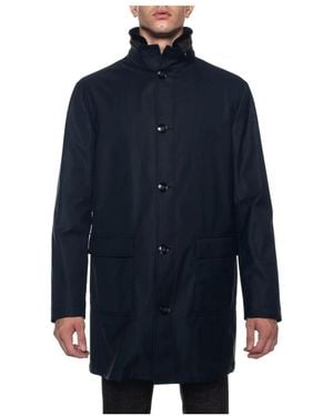 Kiton Rain Jackets - Blue