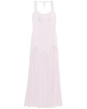 McQueen Satijnen Avondjurk - Roze