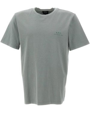 A.P.C. Tops ,Groen ,Katoen Gabby T-Shirt - Grijs