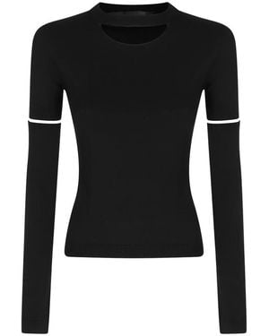 FEDERICA TOSI Round-Neck Knitwear - Black