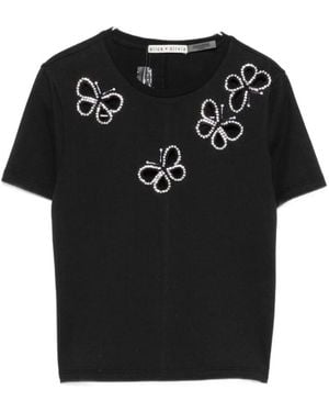 Alice + Olivia T-Shirts - Black