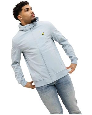 Lyle & Scott Jassen ,Blauw ,Polyester Mesh Back Softshell Jacket