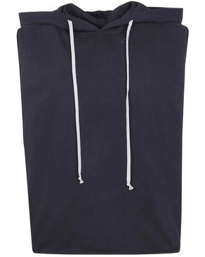 Rick Owens Hoodies & Sweatvesten ,Zwart ,Katoen Hooded Tuniek - Blauw