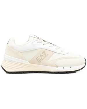 EA7 Schoenen ,Leer M0454 Sneakers - Wit