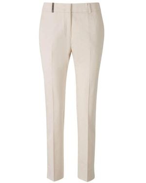 Peserico Slim-Fit Trousers - Neutro