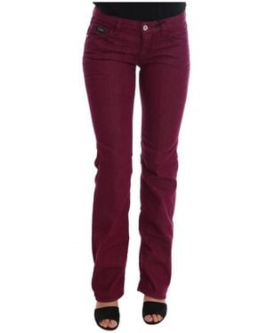 CoSTUME NATIONAL Straight Trousers - Red