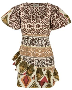 Akep Multicolour Jurken - Metallic