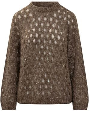 Brunello Cucinelli Pullover Für Stilvolles Aussehen - Braun