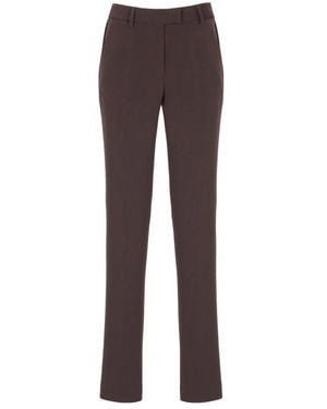 Alberto Biani Straight Trousers - Marron