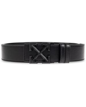 Off-White c/o Virgil Abloh Arrow Buckle Leather Belt - Zwart