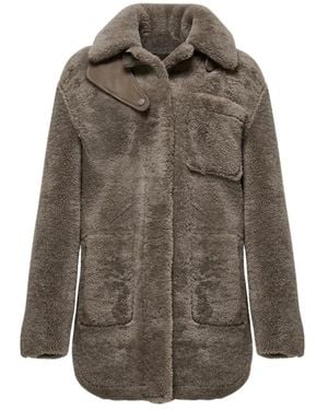 V S P Faux Fur & Shearling Jackets - Gris