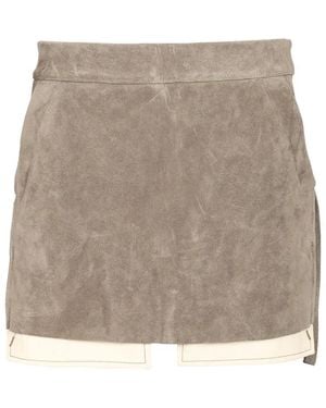 Rick Owens Leather Skirts - Neutro
