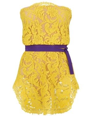 DSquared² Sophie Lace Dress - Geel