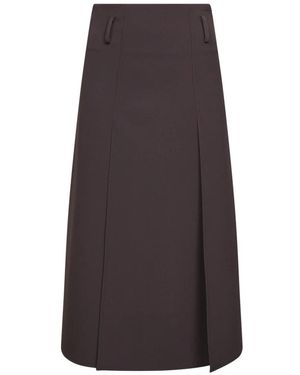Blanca Vita Midi Skirts - Brown