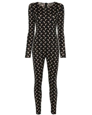 Marine Serre Jumpsuits - Nero